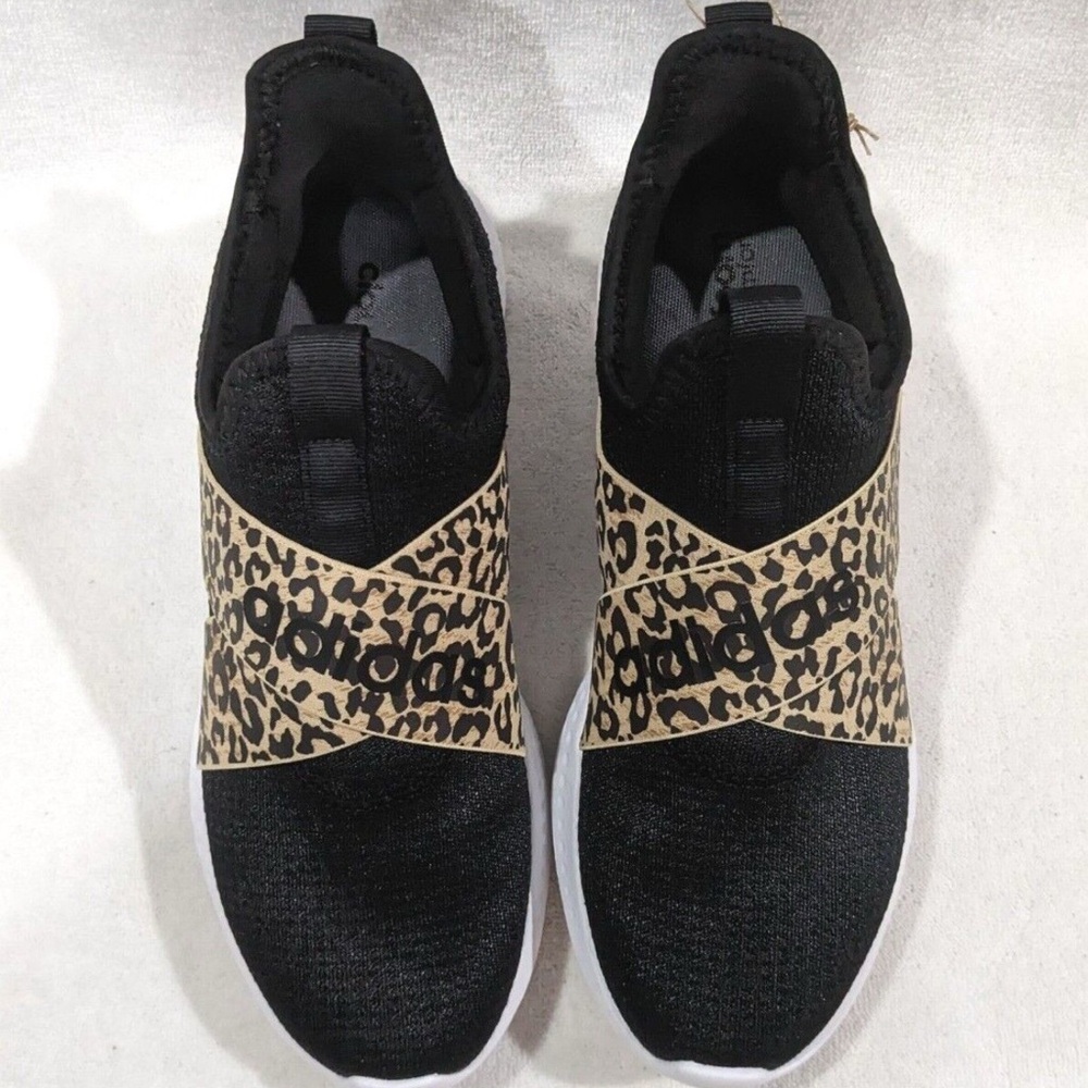 ADIDAS CLOUDFOAM cheetah print womens sneakers size 9